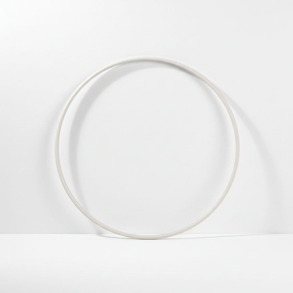 Kovový kruh 20 cm – bílá